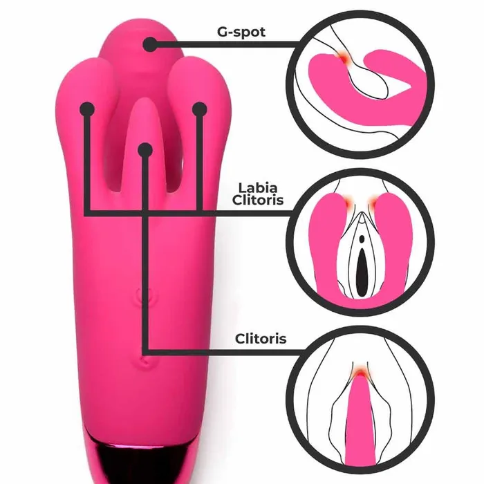 BANG 10X Triple Rabbit Vibrator Pink Bang Vibrators