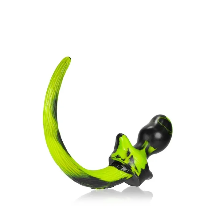 BEAGLE puppy tail buttplug ACID SWIRL Medium OXBALLS Anal