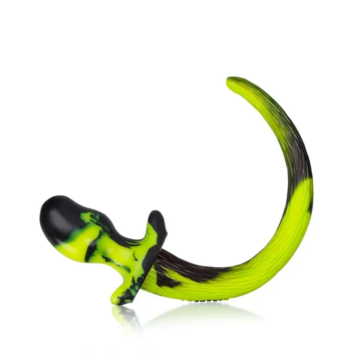 BEAGLE puppy tail buttplug ACID SWIRL Medium OXBALLS Anal