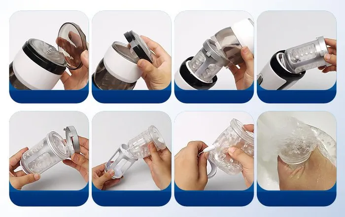 Male Sex Toys AILIGHTER KATERINA IV Telescopic Rotating Automatic Male Masturbator Ailighter