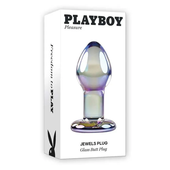 Anal iloveexcitement Playboy Jewels Iridescent Glass Anal Plug