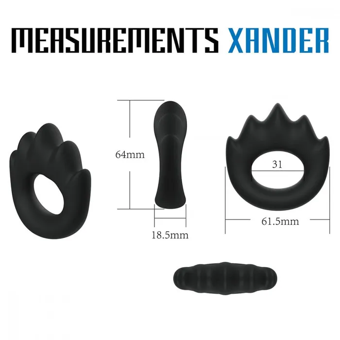 Male Sex Toys VelvOr VelvOr Rooster Xander Silicone CRing