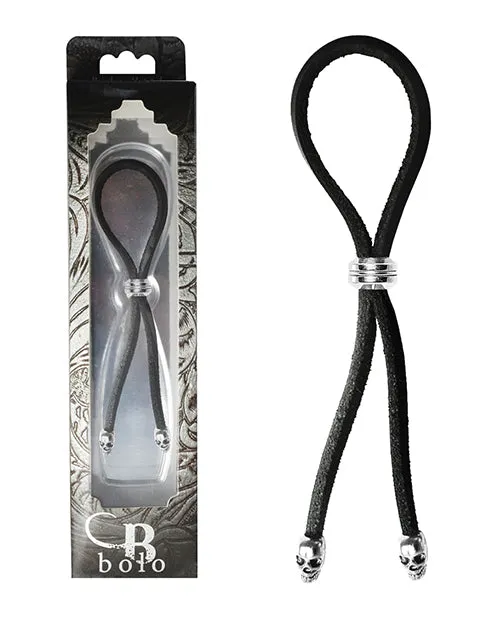 Phs International Male Sex Toys Bolo Cock Ring Leather Lasso Bead Slider Wskull Tips