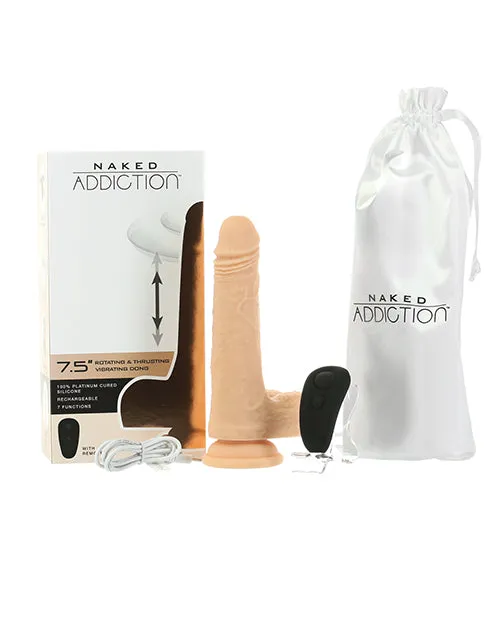 BMS Enterprises Female Sex Toys Rotating Thrusting Vibrating Dong Ivory