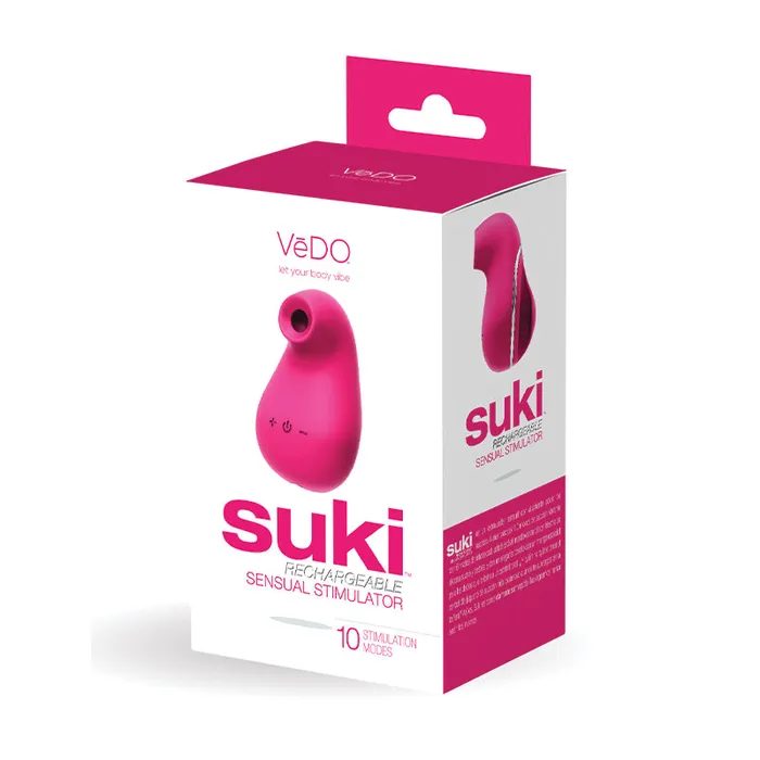 Nalpac Vibrators Suki Sonic Suction Rechargeable Vibrator Foxy Pink