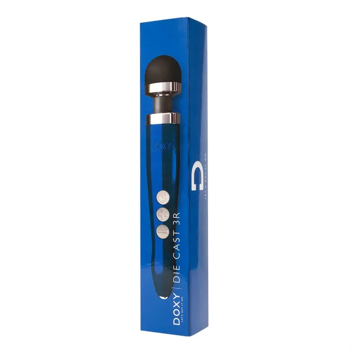 Doxy Die Cast 3 Rechargeable Power Wand Blue Flame Doxy Vibrators