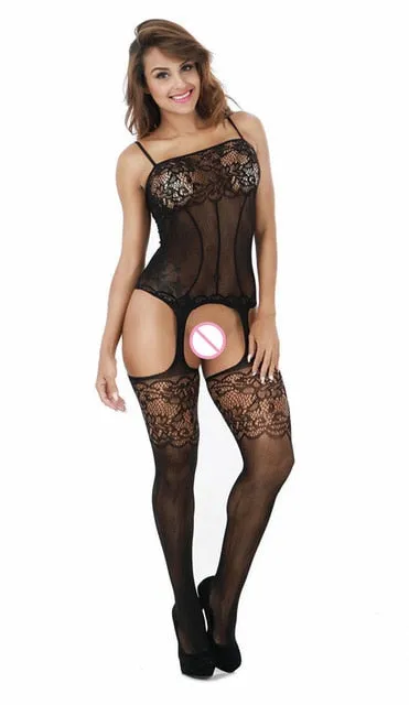 Male Sex Toys Own Pleasures Open Crotch Jumpsuits XS to XL