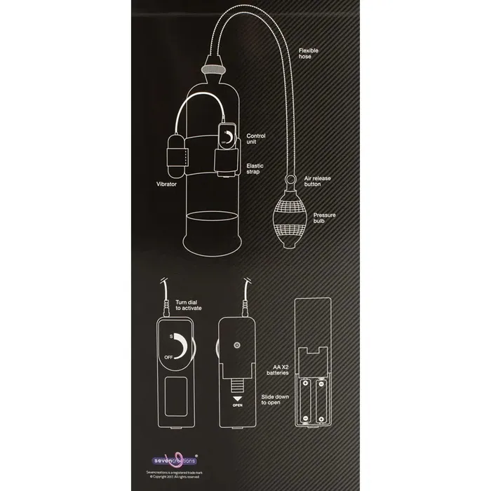 PlayBlue Male Sex Toys Power Ultimate Vibrating Penis Pump