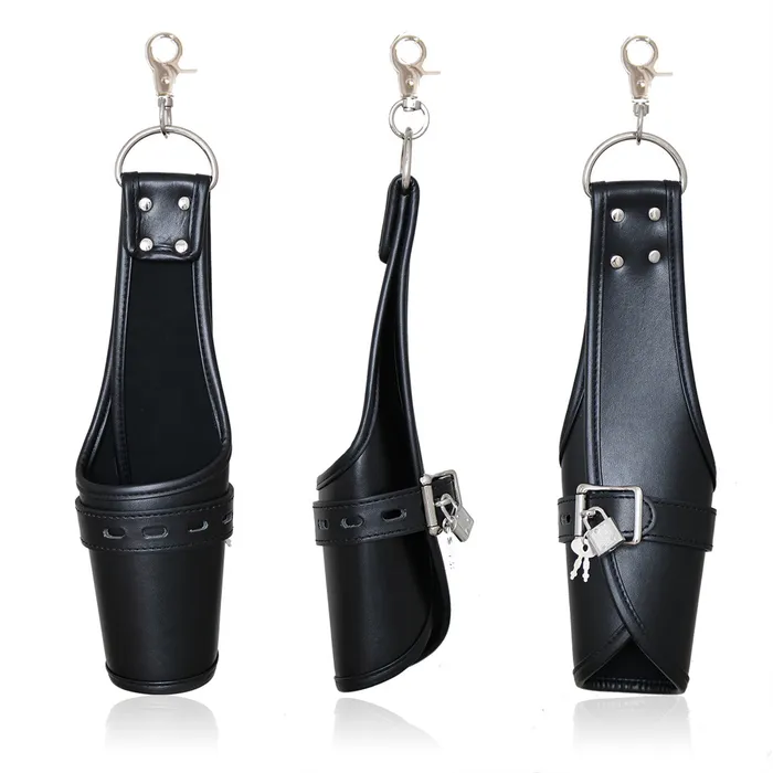 SG Entertainment Wholesale Anal Cuff Suspension PVC Locking Black Hanging Restraints